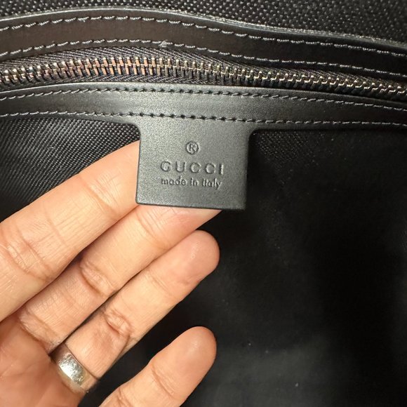 AUTHENTIC GUCCI GG SUPREME BLACK CARRY-ON DUFFLE - Picture 8 of 11